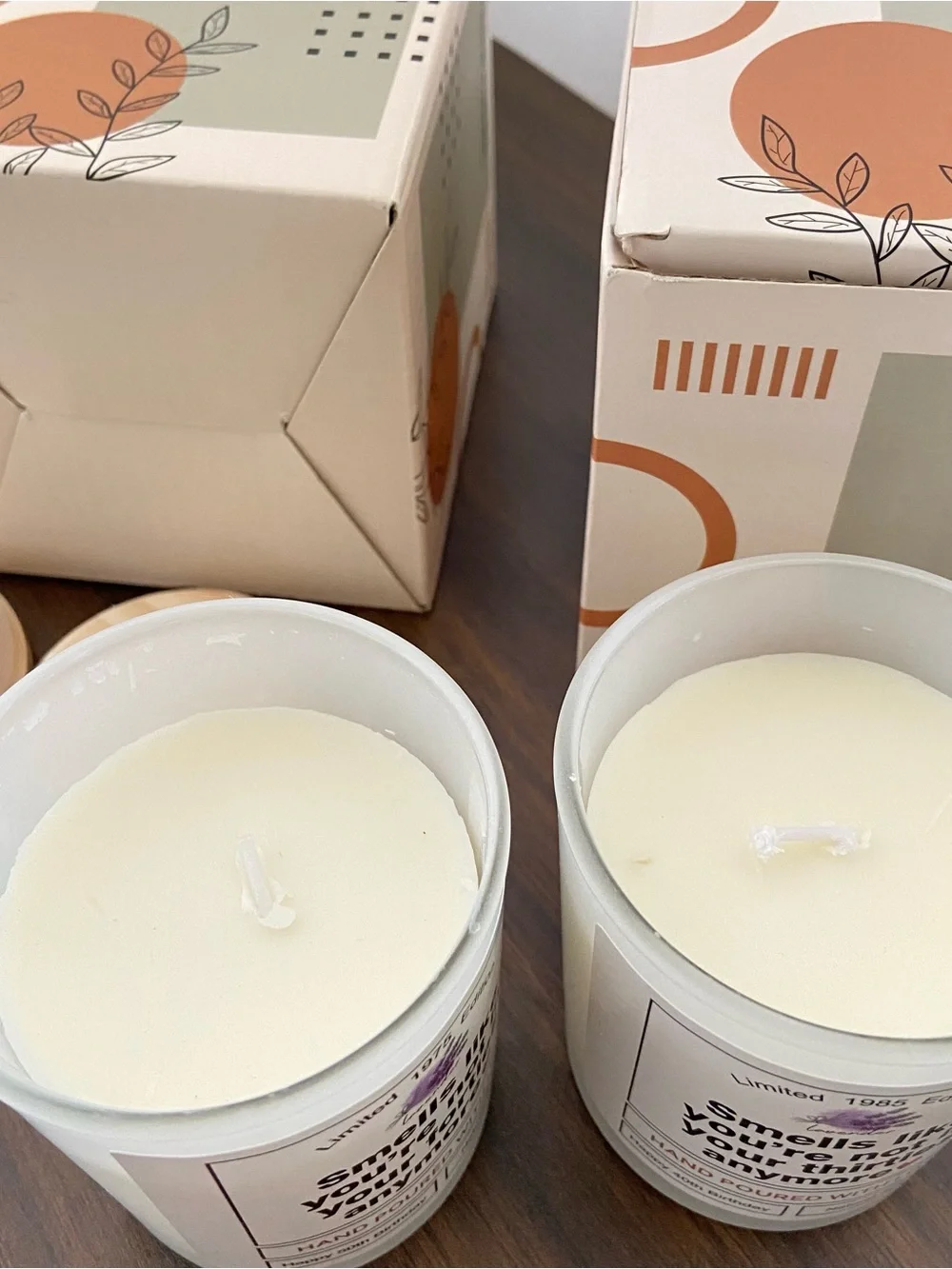 NWOT Lavender Soy Candles – 50th Birthday Gifts, limited 1975 Edition